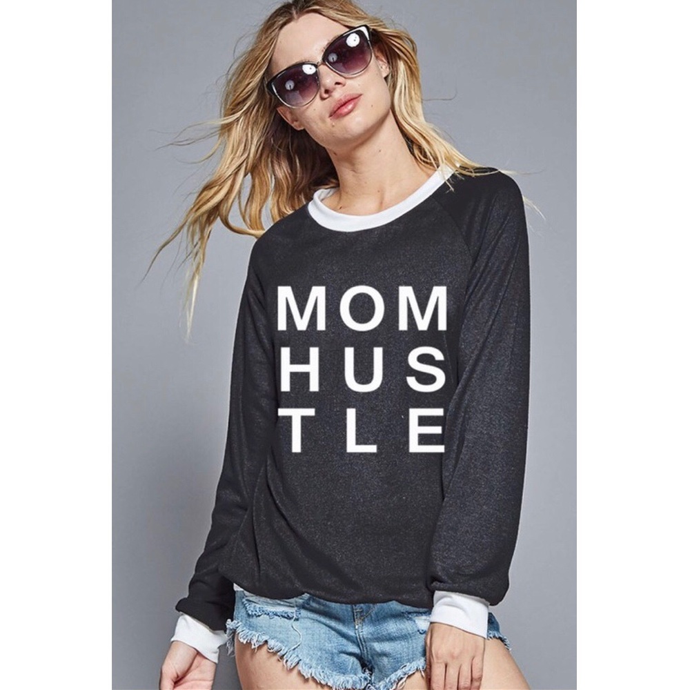 Last 1! 💕HP 3/18💕 “Mom Hustle” Sweatshirt - Picture 2 of 2